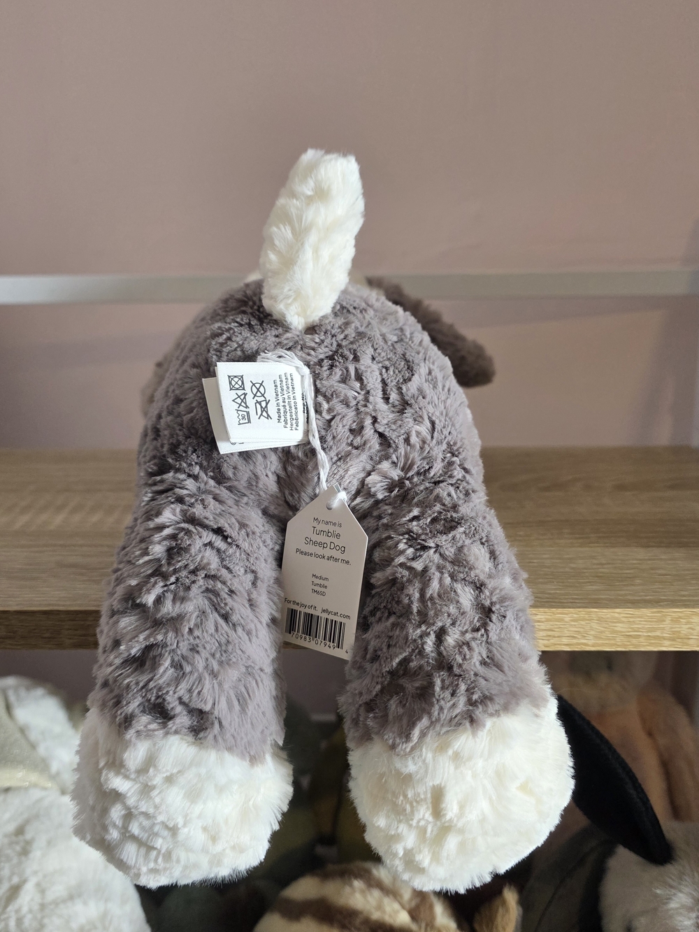 Jellycat Tumblie Sheep Dog NWT - Picture 3 of 6